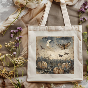 Sac fourre-tout de patchs Citrouille Lune