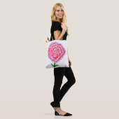 Sac fourre-tout de peinture rose (Sur le modèle)