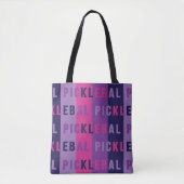 Sac fourre-tout de Pickleball rose et violet (Devant)