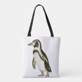 Sac fourre-tout de pingouin peint (Dos)