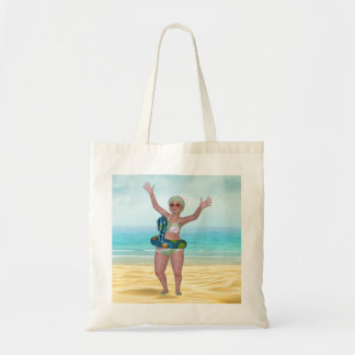 Sac fourre-tout de plage avec Belle baignade amusa