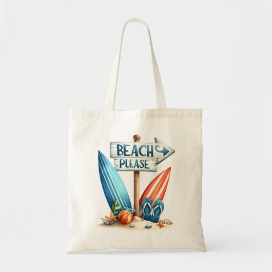 sac fourre-tout de plage "Beach Please" (Devant)