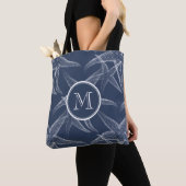 Sac fourre-tout de plage de Monogramme bleu de la (De près)