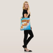 Sac fourre-tout de plage flamant rose Hello Summer (Sur le modèle)