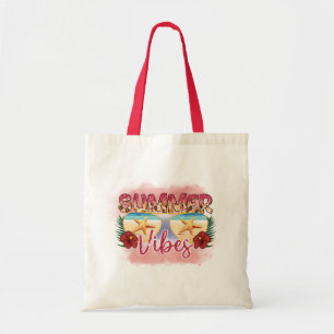 Sac fourre-tout de plage Summer Vibes Bonjour ét