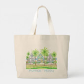 Sac fourre-tout de plage tropicale (Dos)