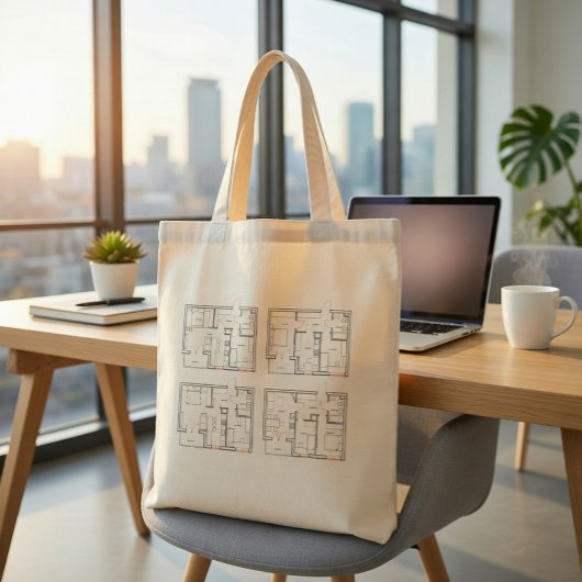 Sac fourre-tout de plans d'architecte