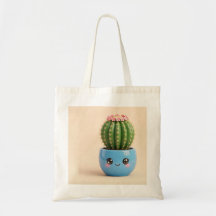 Sac fourre-tout de plante intérieure kawaii Cactus