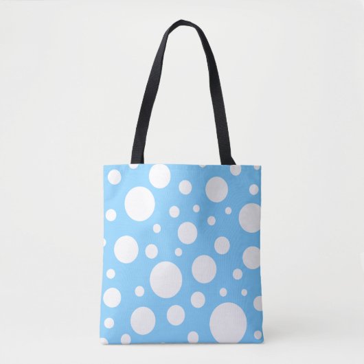Sac fourre-tout de points bleus (Devant)