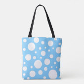 Sac fourre-tout de points bleus (Dos)