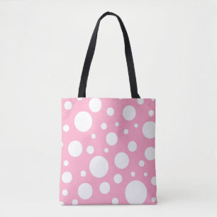 Sac fourre-tout de points roses