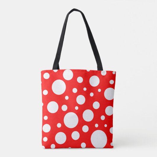 Sac fourre-tout de points rouges (Dos)