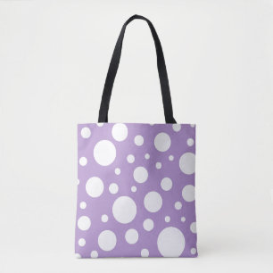 Sac fourre-tout de points violets