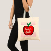 Sac fourre-tout de pomme enseignant (Devant (produit))