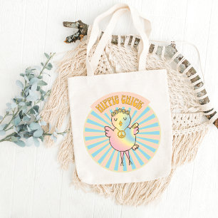 Sac fourre-tout de poussins hippie à la cravate