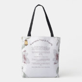 Sac fourre-tout de prière Ho'oponopono (Dos)