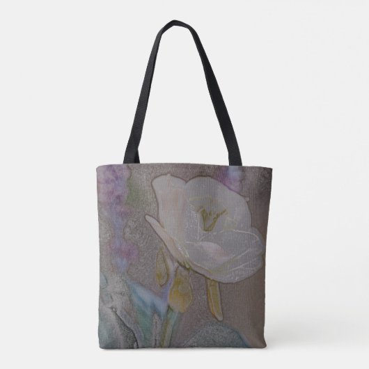 Sac fourre-tout de purge à fleurs dessiné à la mai (Dos)