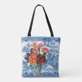 Sac fourre-tout de salutations Blue Willow (Dos)