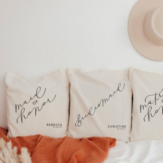 Sac fourre-tout de script mignon personnalisé Maid