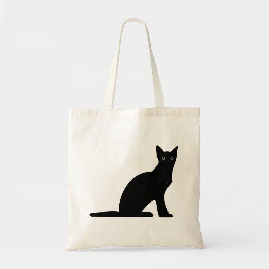 Sac fourre-tout de silhouette de chat (Devant)