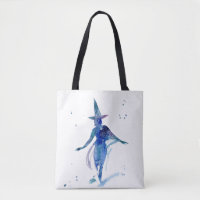 Sac fourre-tout de Sorcière Aquarelle Bleue