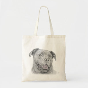 Sac fourre-tout de sourire à croquis de Pitbull