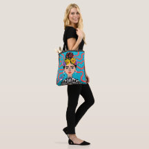 Sac fourre-tout de style bohème Frida sur modèle