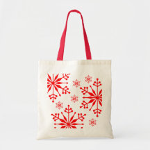 Sac fourre-tout de style flocon de neige de Noël
