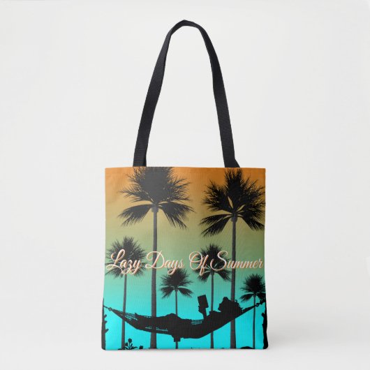Sac fourre-tout de style Plage du Paradis tropical (Devant)