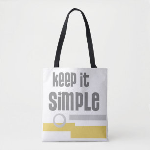 sac fourre-tout de texte d'art graphique cool le g