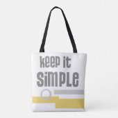 sac fourre-tout de texte d'art graphique cool le g (Dos)