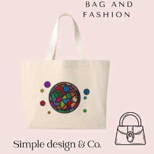 Sac fourre-tout de texture couleur sacrée minimali
