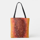 Sac fourre-tout De Tigre En Course À Galaxy Starry (Dos)
