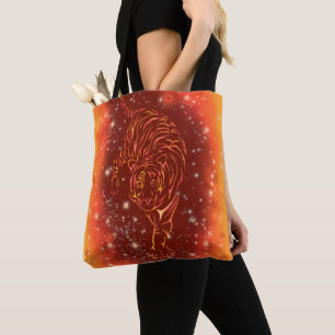 Sac fourre-tout De Tigre En Course À Galaxy Starry