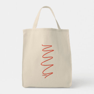 Sac fourre-tout de toile Flux - Rouge