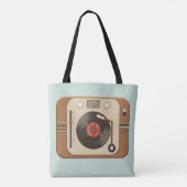 Sac fourre-tout de Tourne-disque Retro Vinyl (Dos)