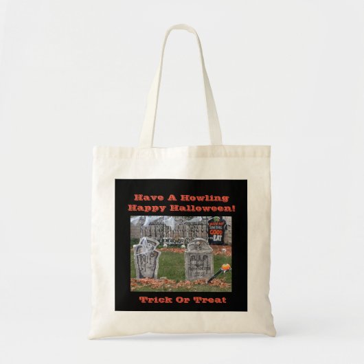 Sac fourre-tout de traitement d'Halloween (Devant)