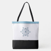 Sac fourre-tout de vacances Blue Snowflake (Devant)