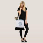 Sac fourre-tout de vacances Blue Snowflake (Sur le modèle)