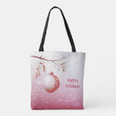 Sac fourre-tout de vacances de Noël boule décorati (Dos)