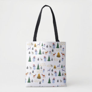 Sac fourre-tout de vacances hivernales sur-impress