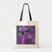 Sac fourre-tout de vacances Purple Bow (Devant)