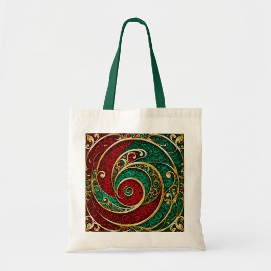 Sac fourre-tout de vacances Red Gold Green (Devant)