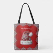Sac fourre-tout de vacances Red Santa Hat (Dos)