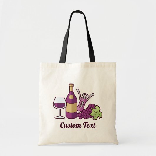 Sac fourre-tout de vin rouge (Devant)