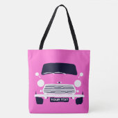 Sac fourre-tout de voiture Pink Classic sur mesure (Devant)