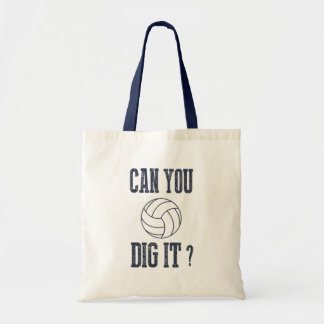 Sac fourre-tout de volley-ball Zazzle Can You Dig
