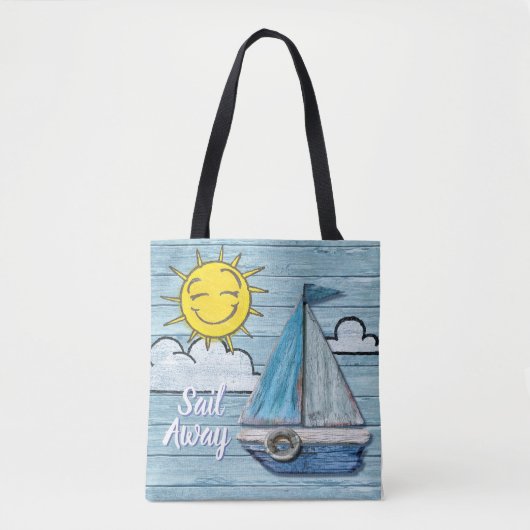 sac fourre-tout de yacht au design de Driftwood Be (Devant)