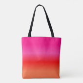 Sac fourre-tout dégradé rose, rouge et orange (Dos)