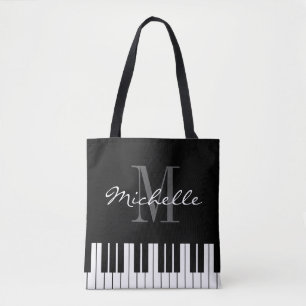 sac fourre-tout d'épaule pour piano noir